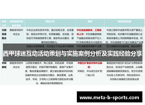 西甲球迷互动活动策划与实施案例分析及实践经验分享
